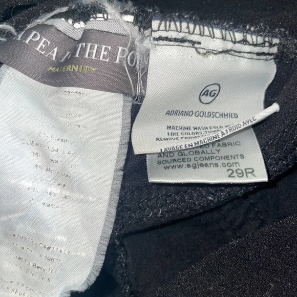 A Pea in a Pod X AG Adriano Goldschmied Farrah Skinny Velvet Pants Size 29 - Picture 4 of 8